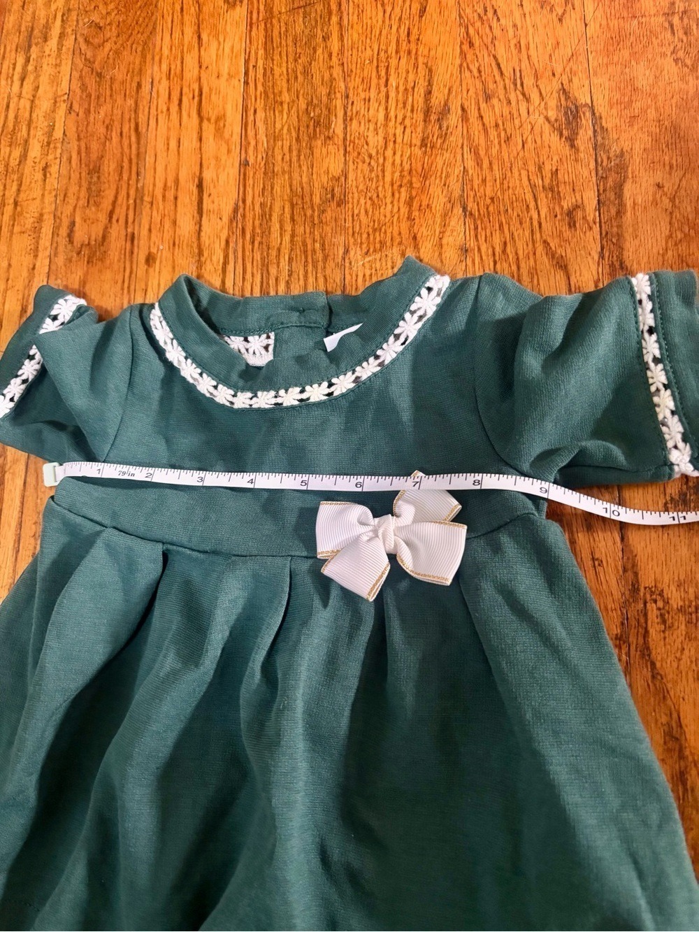 Tahari Baby 2 Piece Holiday Babydoll Top & Knit Sweater Set 12M - Picture 9 of 12